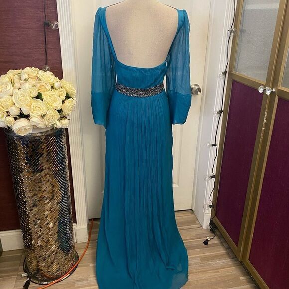 Carlos Miele designer evening 100% silk gown, size 44(US12) - Picture 9 of 16